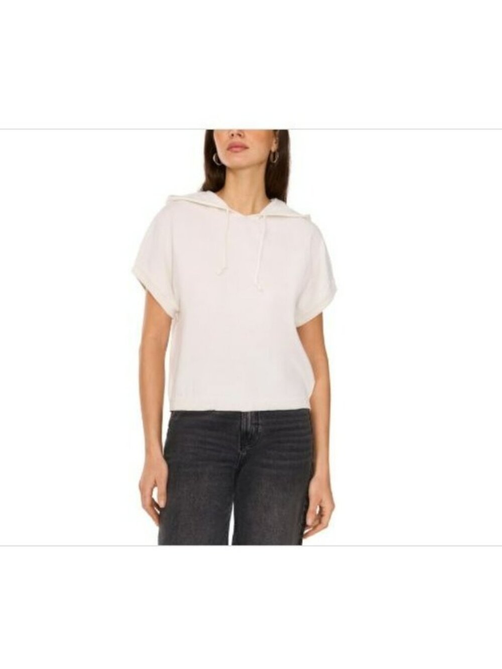 Vince Camuto Women's Short-Sleeve Sweater Hoodie, Size M, NWT